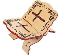 Soporte para Libros del Corán, Soporte para Libros De Madera, Soporte Vintage para Corán, Soporte Plegable para Biblia, Organizador De Estantería Islámico Eid Mubarak, Religioso Islámico
