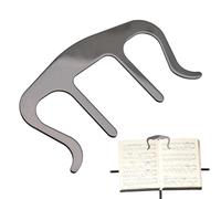 Soporte para libros musicales: construcción de soportes de página de metal, diseño abierto seguro para libros de partituras, lectura de piano, estudio escolar en clase, concepto de diseño duradero