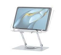 Soporte para libros, organizador de recetas de libros de cocina ajustable en 360 grados, soporte para libro con clip de página, para oficina, escuela, dormitorio universitario, aula, biblioteca