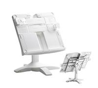 Soporte para libros para leer | Soporte de escritorio Boōk | Pantalla de hoja de música portátil giratoria ajustable | Estudio Cocina Portátil Biblia Piano Puntuación Estudiante Escuela Infantil