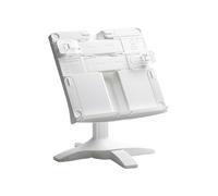 Soporte para libros para leer, soporte de libros ABS de 8,27 x 8,86 pulgadas, altura ajustable, soporte giratorio para documentos, pantalla portátil para estudiar, libro de cocina de piano