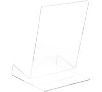 Soporte para Libros Transparente de Acrílico, Estructura en L | Expositor de Mesa para Leer y Mostrar, Uso Estable, Compatible Tabletas E Imágenes