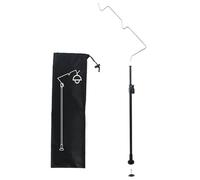 Soporte para linterna de mesa de camping, lámpara de mesa de camping - Bastón portavelas telescópico, farol de metal para exteriores para linterna plegable para picnic, senderismo, pes