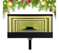 Soporte para llaves de coche en la pared - Percha LED blanca suave, estante de pared con espejo infinito | almacenamiento de llaves multiusos para hombres, entrada de Navidad, casa, puerta exterior