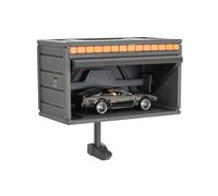 Soporte para llaves de cochera de coche con puerta de apertura, organizador de llaves, soporte organizador de madera, almacenamiento multiusos, tamaño compacto, 10,7 x 5,5 x 6,5 cm, para entrada