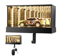Soporte para llaves de cochera para coche, colgador de pared con luz LED y modelo de coche, soporte para llavero, para modelo de entrada, puerta delantera, pasillo, oficinas, hogar, casa, cocina