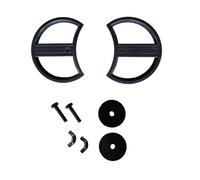 Soporte para logo y anillos para el radiador, compatible con Audi A1 A3 A4 A5 A6