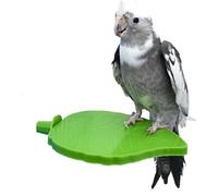 Soporte para loro en forma de hoja - Plataforma plana para barra de esquina de loro | Soporte de plataforma plana en forma de hoja para loro y bajo, accesorios, juguete de entrenamiento p
