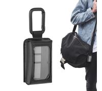 Soporte para Mando de Garaje - Anti-Pérdida para Control Remoto de Portón | Soportes Universales paraa Control Remoto de Puerta de Garaje | 1 Pieza Estuche Portátil de Cuero PU con Mosquetón