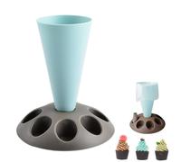 Soporte Para Mangas Pasteleras, Soporte Para Bolsas De Glaseado, Estante Para Manga Pastelera, Para Hendiduras, Boquilla Para Cupcakes, Para Decoración De Tartas, Accesorios De Repostería (Azul)