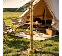Soporte para manguera de grifo de jardín con grifo, columna de agua para exteriores, hidrante de cobre para patio(Bottom inlet,87.5cm)