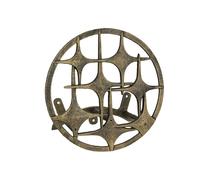 Soporte para manguera de pared MCM Stars de hierro fundido con acabado en bronce - Elegante soluci n de decoraci n de jard n moderna de mediados