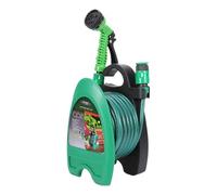 Soporte para manguera de pared | Robusto colgador de manguera para la pared | Soporte para tubos de 10 m para exteriores, garaje, cable de extensión de riego, jardín piscina