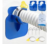 Soporte para manguera de piscina, 2 unidades, soporte para tubos de 26-38 mm, accesorio universal para piscina Intex & Bestway, accesorios de piscina, soporte para manguera de piscina con brida