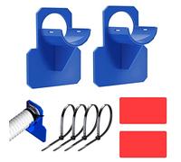 Soporte para manguera para piscina, 2 x 30 mm-37 mm, soporte para manguera de piscina, cubierta de plástico para Intex y Bestway (azul)