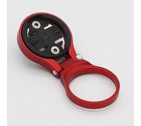 Soporte para manillar de bicicleta compatible con la gama completa de dispositivos Garmin Edge; diseño resistente y fiable (rojo)