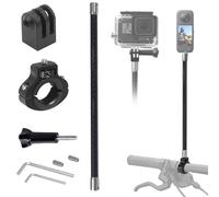 Soporte para manillar de bicicleta y palo selfie de 12.2 pulgadas para GoPro, kit de abrazadera de montaje de motocicleta compatible con Insta 360 ACE Pro X5 X4 X3 X2 X RS R GO 3 2, GoPro 13 y DJI