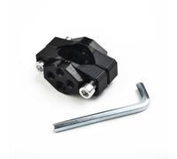 Soporte para manillar de motocicleta de aluminio, 17-32 mm, abrazadera para faros antiniebla LED, soporte de montaje para rueda delantera, horquilla negra