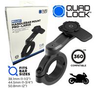 Soporte Para Manillar QUAD LOCK Para Motos Negro Grande Bware