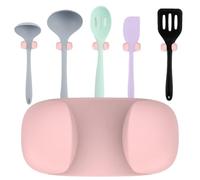 Soporte para maquinilla de afeitar para ducha, ganchos autoadhesivos pequeños montados en la pared, soporte de paleta de arroz, soporte de silicona elástica para colgar en la pared, soporte para