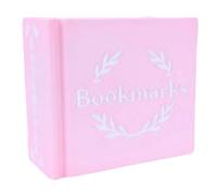 Soporte para marcadores de libros impreso en 3D, organizador de escritorio para ahorrar espacio, contenedor de almacenamiento para amantes de los libros, escritores, 85 x 85 mm