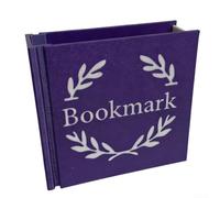 Soporte para marcapáginas para libros, organizador de escritorio impreso en 3D con perfil neutro, adecuado para varias configuraciones de escritorio (morado)