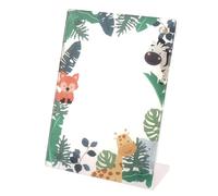 Soporte para Marco de Fotos en Forma de L, Marco de Fotos Magnético en Forma de L Universal de 3 Pulgadas, Fácil de Usar para Oficina (Bosque de Animales)