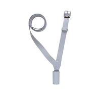 Soporte para mástil de bandera de cuero blanco, correa de hombro izquierdo y derecho para portador de banderas, banda de marcha ceremonial, protector de honor del equipo, correa ajustable de cuero