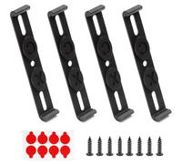Soporte para Matrícula,4 PCS Porta Matrícula Coche Soporte para Matrículas Invisible Sin Marco Negro Incluye Tornillos y Pegatinas de Espuma Compatible con la Mayoría de Matrículas