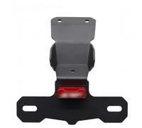 Soporte para matrícula de Moto Soporte de matrícula Motocicleta, Soporte Marco Trasero para Honda CRF 300L/para Rally 2021 2022 2023(Rojo)