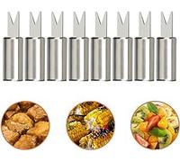Soporte Para Mazorcas De Maíz 8 Piezas Pinchos Para Mazorcas De Maíz Pinchos De Acero Inoxidable Para Barbacoa Mazorca De Maiz Tenedor Corn On The Cob Holder Para Camping, Picnic, Buffet Parilla