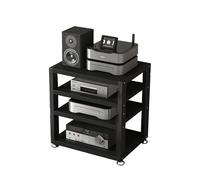 Soporte para Medios de Audio: Soporte portátil para Almacenamiento de Medios audiovisuales con Estante esquinero, Soportes y estanterías estéreo para Sala de Estar, j, Q-45x35x48cm