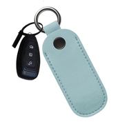 Soporte para memoria USB, 9 x 3,2 cm, funda de piel con llavero, caja de almacenamiento de poliuretano para memorias USB, portátil y protectora para estudiantes y profesores
