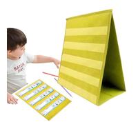 Soporte para mesa Zakkaart - Mini organizador plegable de bolsillo, doble visualización de tarjetas, ligero y portátil, recurso de aprendizaje de escritorio ajustable para tarjetas flash, tarjetas de