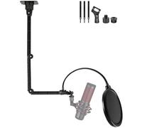 Soporte para micrófono de techo compatible con micrófonos Shure MV7, Blue Yeti, Razer, HyperX, Rode, Razer para juegos, transmisión, podcasts, Twitch, YouTube, Discord