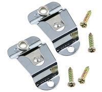 Soporte para micrófono E-excepcional 2 piezas Mic/CB Mic Hanger Clips Micrófono Gancho para colgar con tornillos para Kenwood Radio Móvil Micrófono Clip Gancho