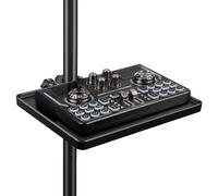 Soporte para Micrófono Soporte para Bandeja en Rack Bandeja para Tarjeta de Sonido, Micrófono Universal Bandeja para Soporte para Micrófono, Estante Utilitario con Abrazadera para