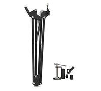 Soporte para micrófono Soporte para micrófono Soporte para brazo para micrófono Telescópico ajustable duradero Soporte de escritorio universal estable de metal en vivo para