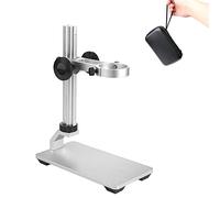 Soporte para microscopio de aleación de Aluminio para microscopio Digital USB, Soporte de Metal Estable Cainda con Estuche portátil, Soporte Ajustado hacia Arriba y hacia Abajo fácil de enfocar