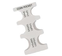 Soporte para monedas que ahorra espacio con bandejas extraíbles portátil para separar juegos de monedas y fácil acceso para uso diario en el hogar, Clear