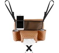 Soporte para monedero de coche entre asientos | Contenedor de bolso automotriz entre asientos | de almacenamiento de vehículos para teléfono celular paraguas, accesorios de conducción que ahorran espa