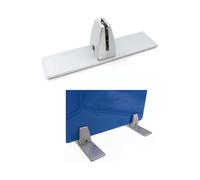 Soporte para monitor, ajustable, de aleación de aluminio, con abrazaderas para vidrio, plexiglás, estable,
