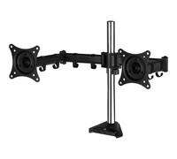 Soporte para monitor - ARCTIC - Z2 Pro (Gen 3) - 2 pantallas VESA 75/100 - Hub USB de 4 puertos - Negro