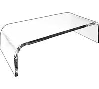Soporte para monitor de acrílico, soporte para ordenador, soporte para monitor transparente con plataforma estable para uso en la oficina en casa, soporte de escritorio para el almacenamiento de