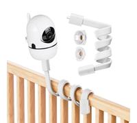 Soporte para monitor de bebé compatible con HelloBaby HB6550/HB65/HB66/HB248, ANMEATE SM935E cámara de monitor de bebé de 15.7 pulgadas, soporte de abrazadera de clip flexible de cuello de cisne largo