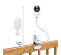 Soporte para monitor de bebé compatible con VTech VM924/VM923 (2024) VM901 RM5766HD RM5764HD RM5755HD RM7766 y LeapFrog LF920, soporte de monitor de bebé para cuna, soporte de abrazadera flexible de