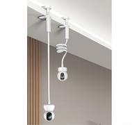 Soporte para monitor de bebé con brazo ajustable de 360 grados y construcción estable adecuado para diferentes marcas y tamaños de monitores de bebé (0,8 m)