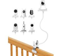 Soporte para monitor de bebé GHB,Soporte universal para cámara de bebé para monitor de bebé Philips Avent, soportes de pinza para HelloBaby/Blemil/Jeeber/Nooie Vtech (Baby Monitor Clip-1Pack-White-FR)