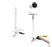Soporte para monitor de bebé, soporte flexible para cámara, soporte para monitor de bebé, clip para monitores de bebé a cuna, compatible con Eufy, Vtech y más, clip ajustable para cuna y pared, no
