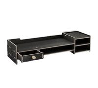 Soporte para monitor de computadora, soporte elevador de computadora para escritorio, estante de madera, accesorios de escritorio para oficina en casa, PC, laptop, impresora, papelería, suministros